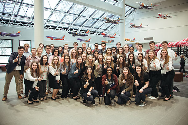 MSC Spencer delegates touring Southwest Airlines during the conference.