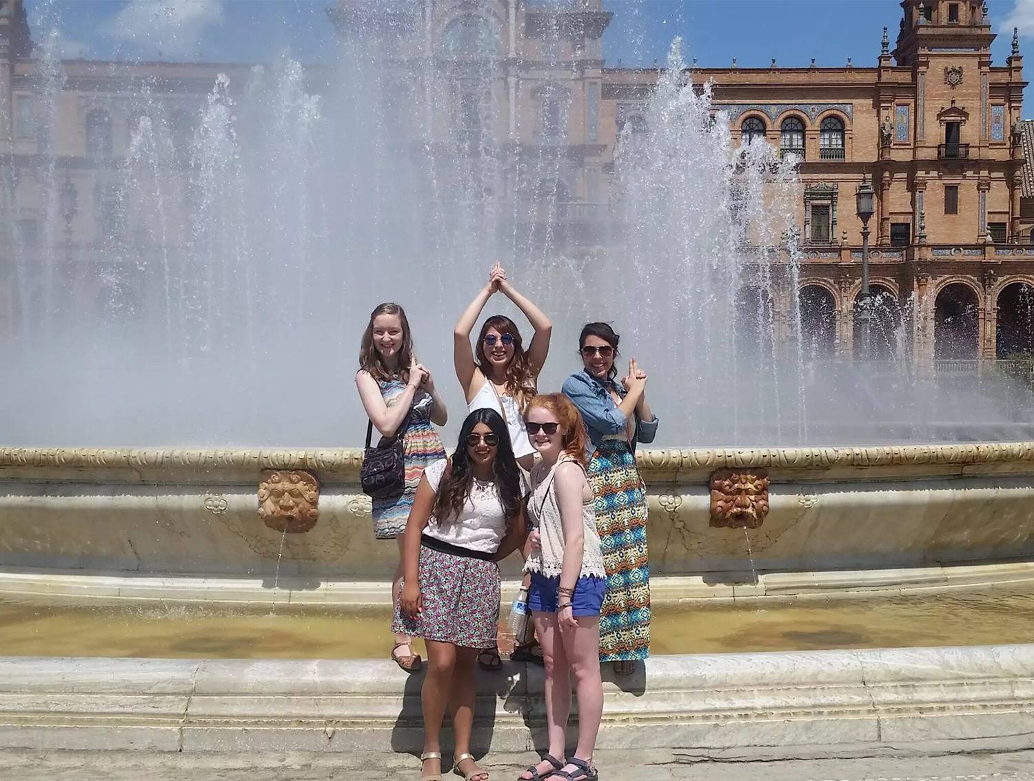 Photos of students in Spain, whoop-ing.